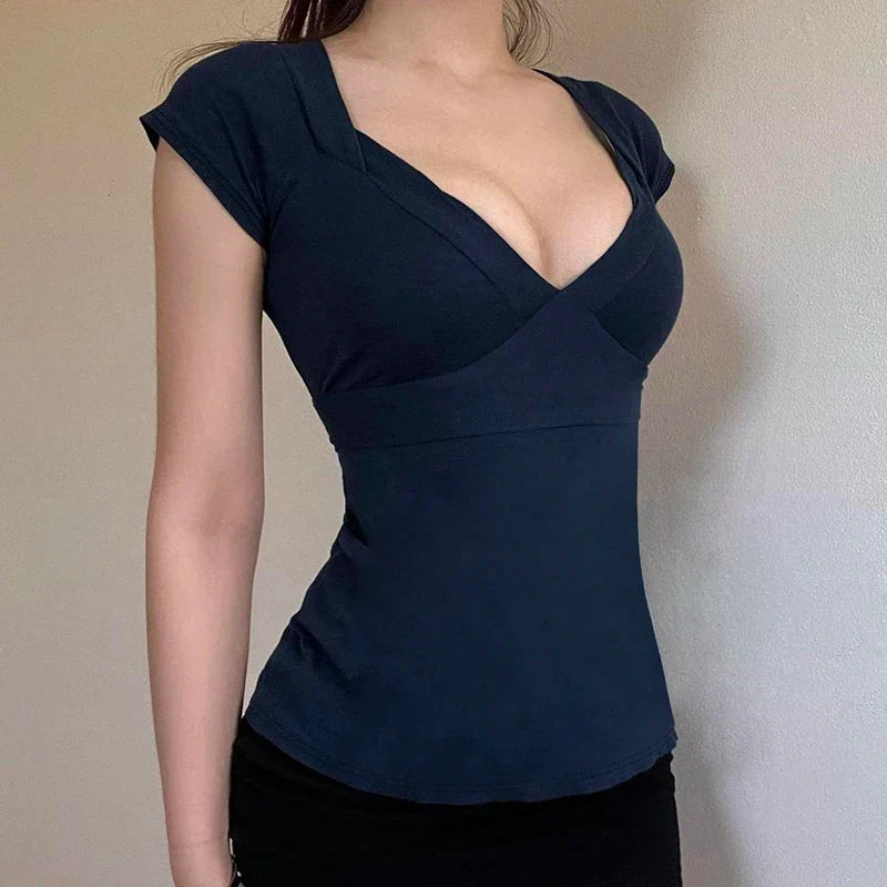 Plunge Tie Back Top - KAYSMAR