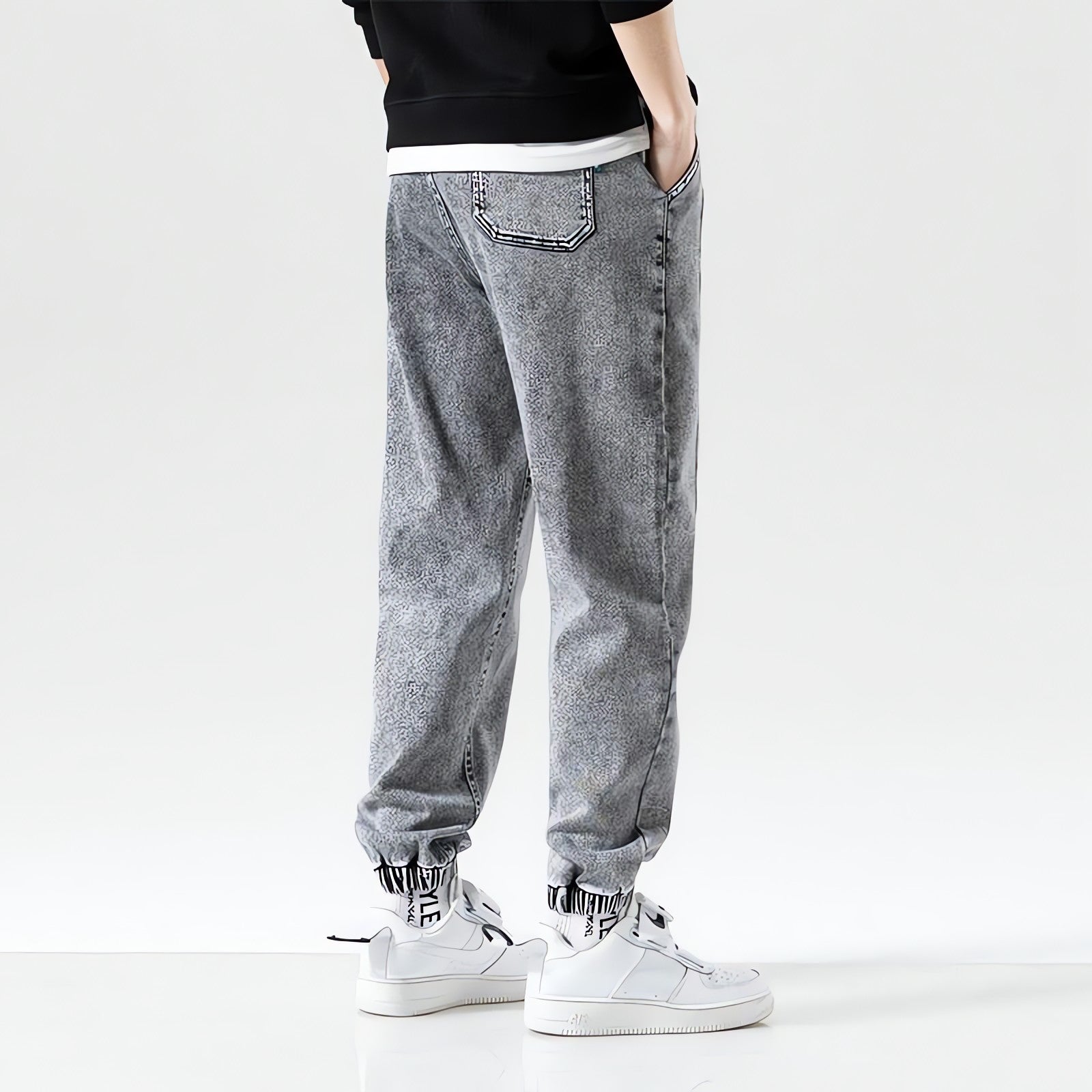 Plus Size Casual Jogger Jeans - KAYSMAR