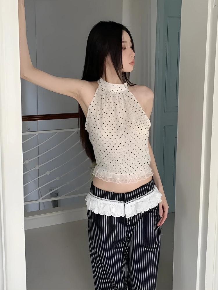 Polka Dot Halter Top - KAYSMAR