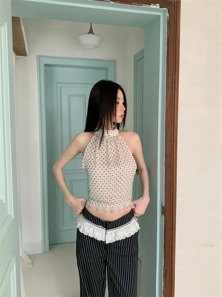 Polka Dot Halter Top - KAYSMAR