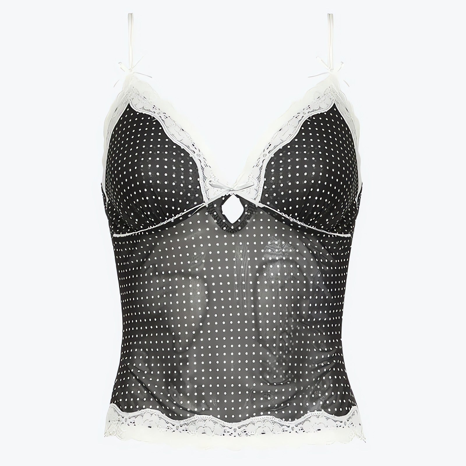 Polka Dot Mesh Top - KAYSMAR