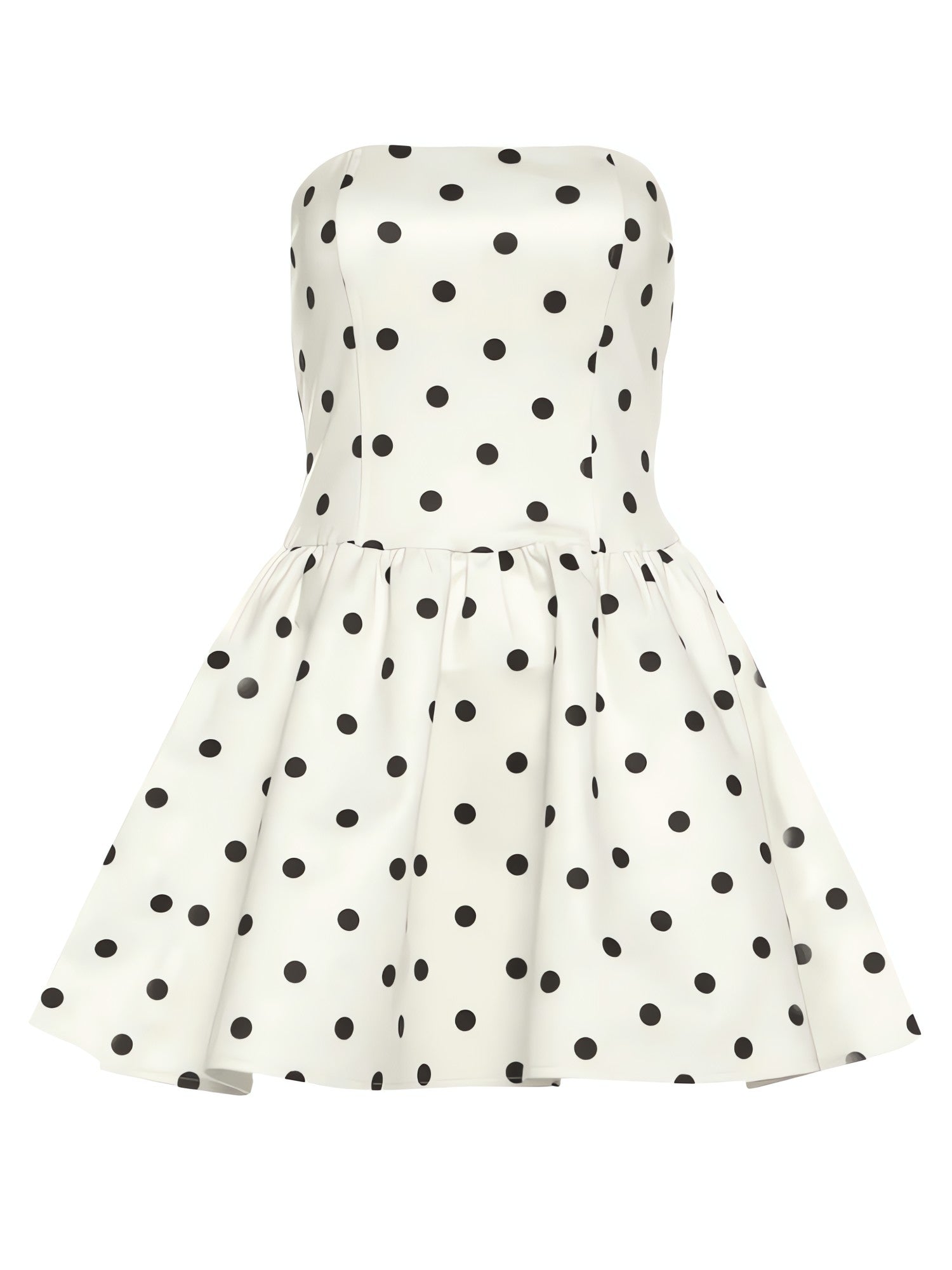 Polka Dot Preppy Mini Dress - KAYSMAR