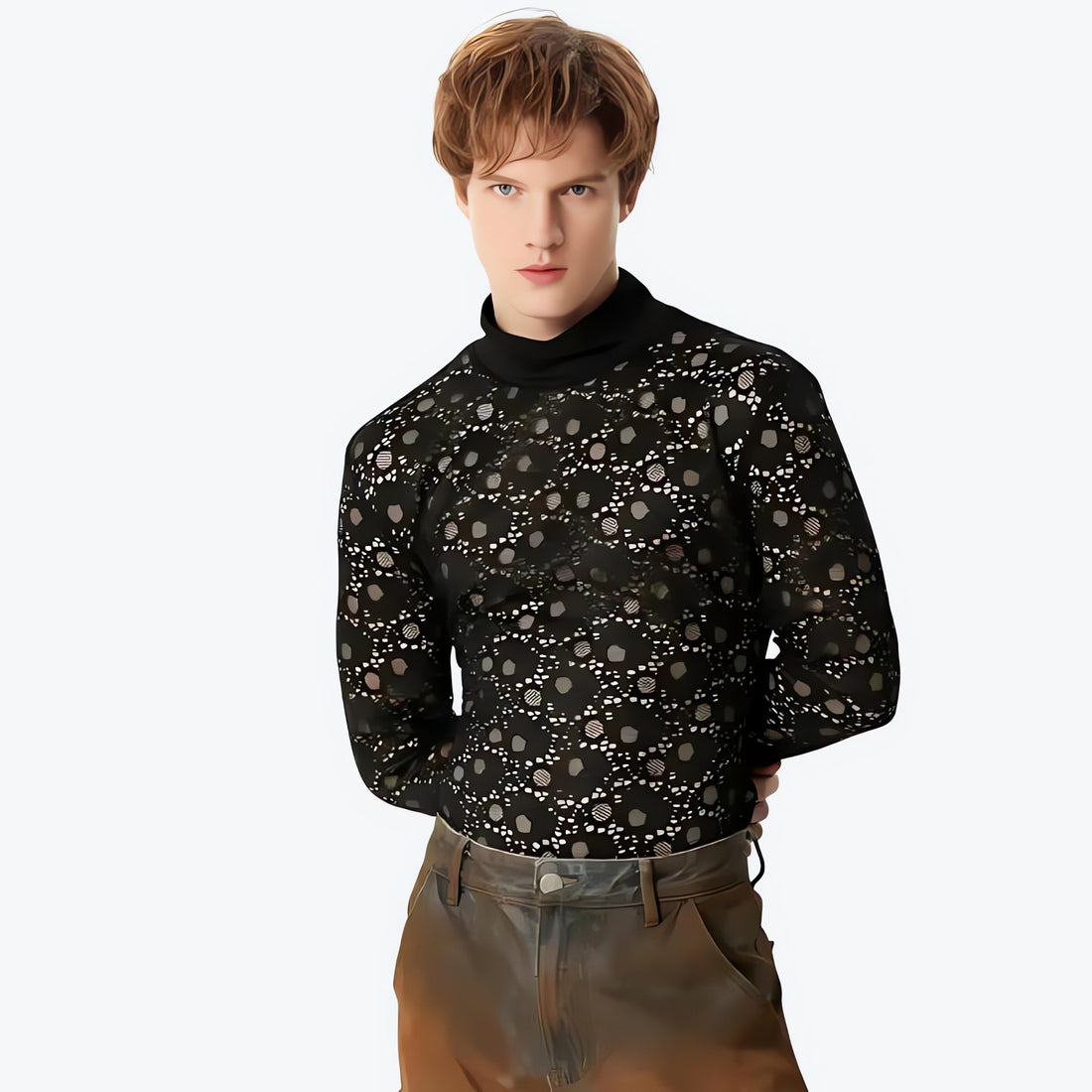 Polka Dots Lace Sheer Top - KAYSMAR