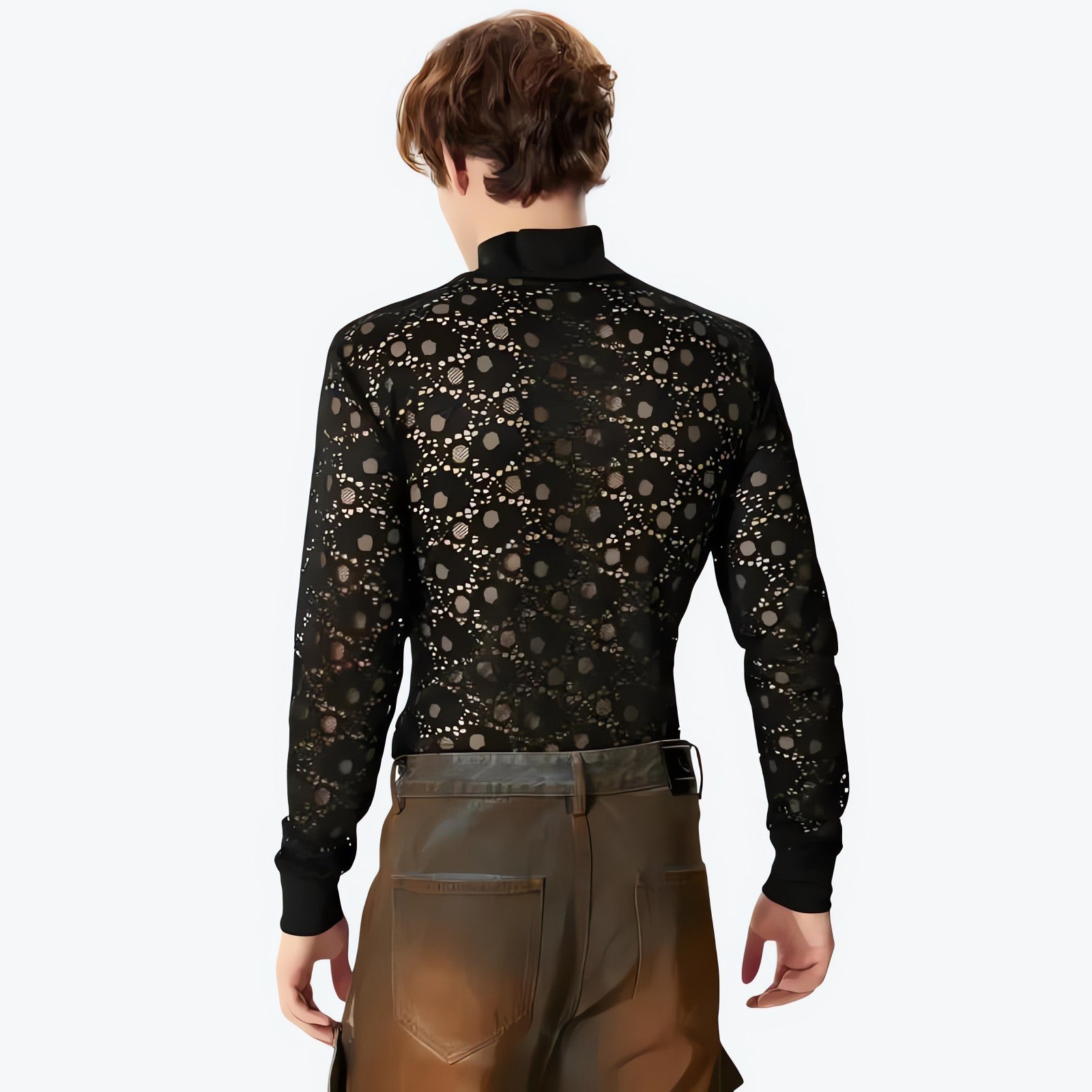 Polka Dots Lace Sheer Top - KAYSMAR