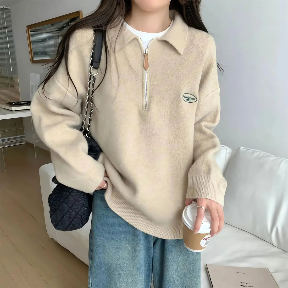 Polo Collar Sweater - KAYSMAR