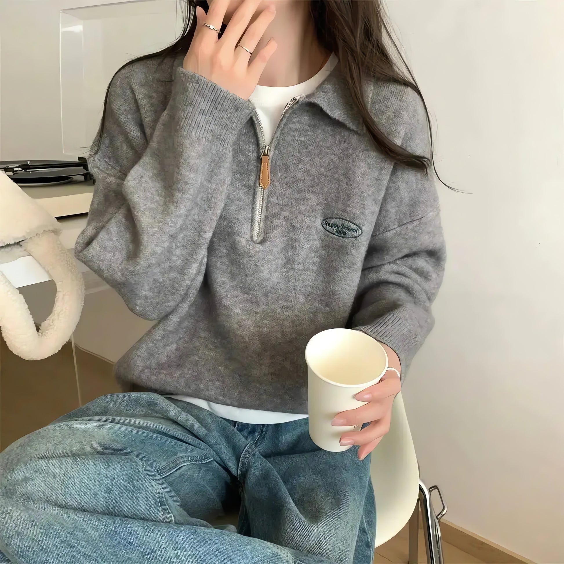 Polo Collar Sweater - KAYSMAR