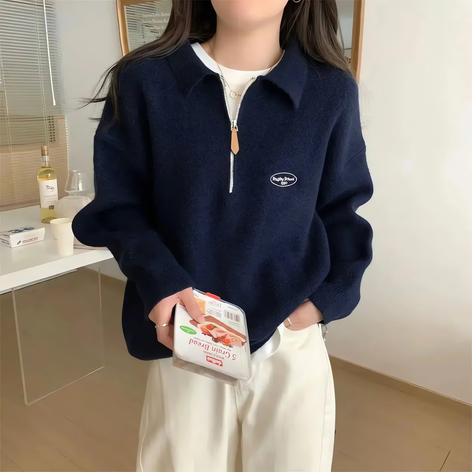 Polo Collar Sweater - KAYSMAR