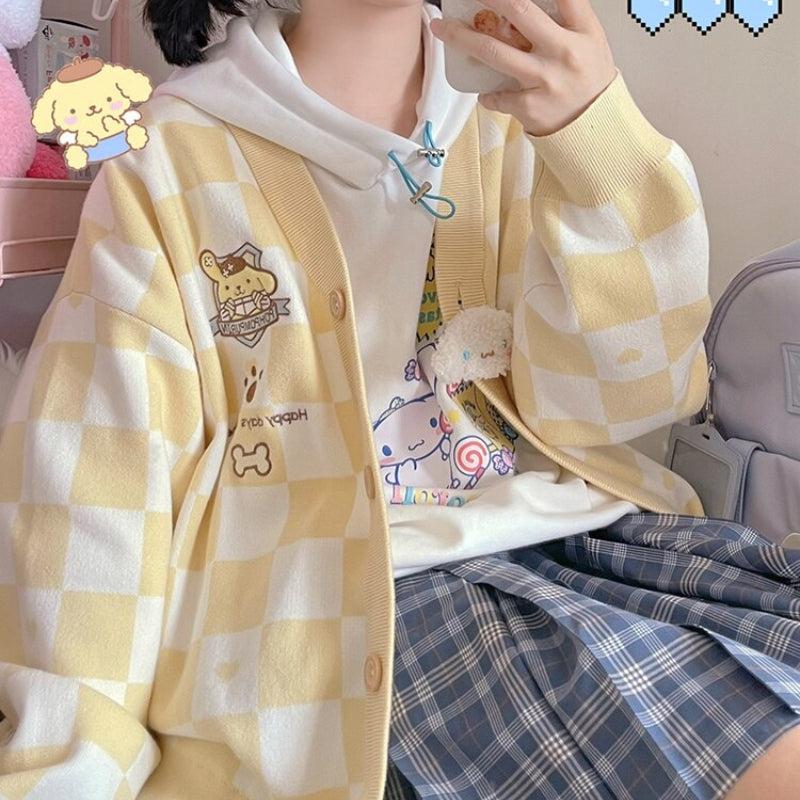 Pompurin Buttoned Yellow Cardigan - KAYSMAR