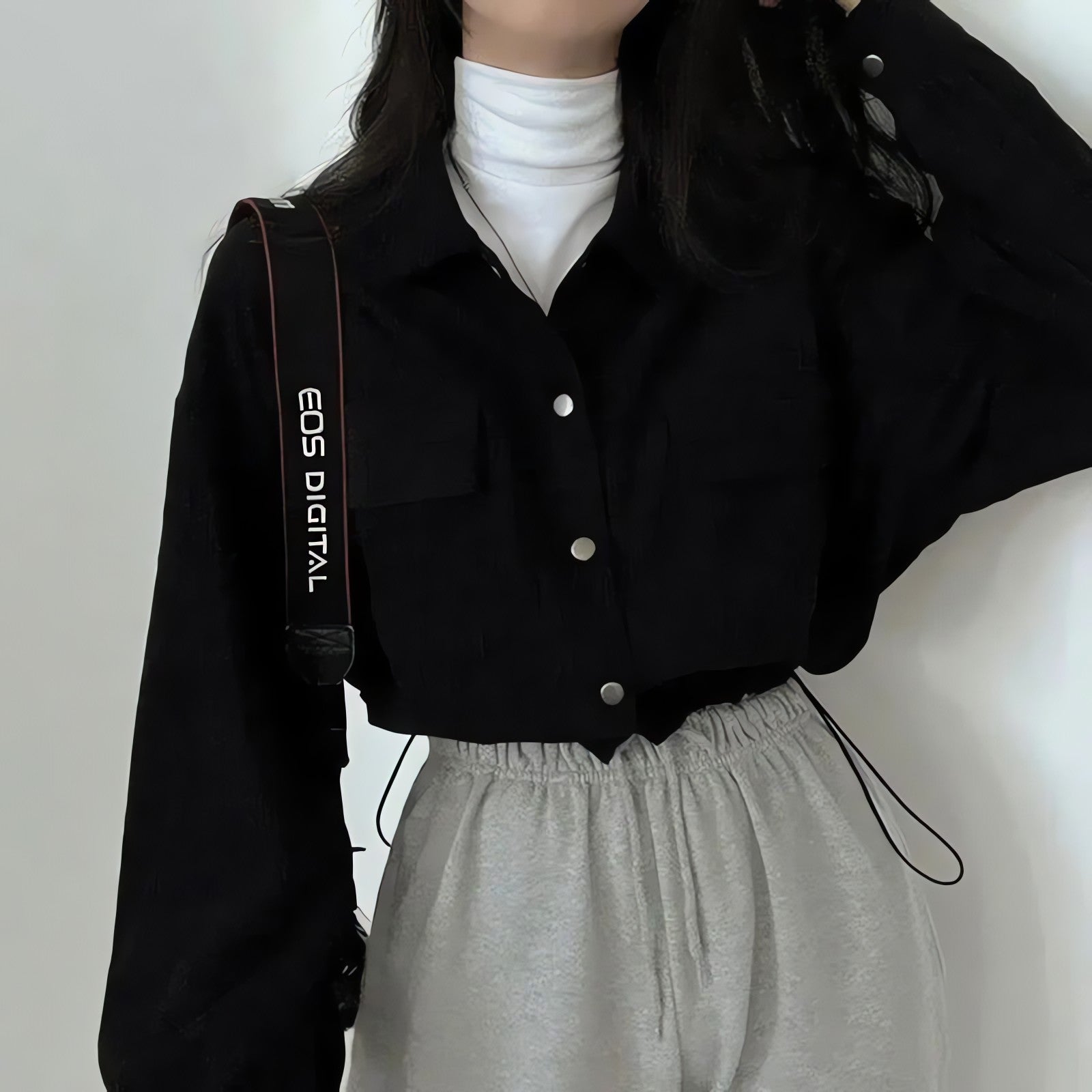 Puff Sleeved Corduroy Crop Shirt - KAYSMAR