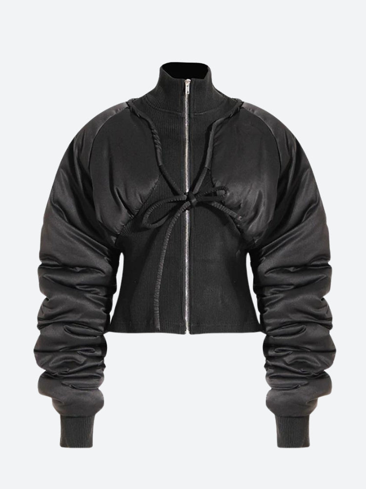 Puffer Corduroy Zip-Up Jacket - KAYSMAR