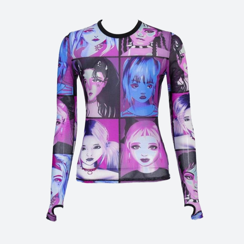 Punk Girls Mesh Top - KAYSMAR