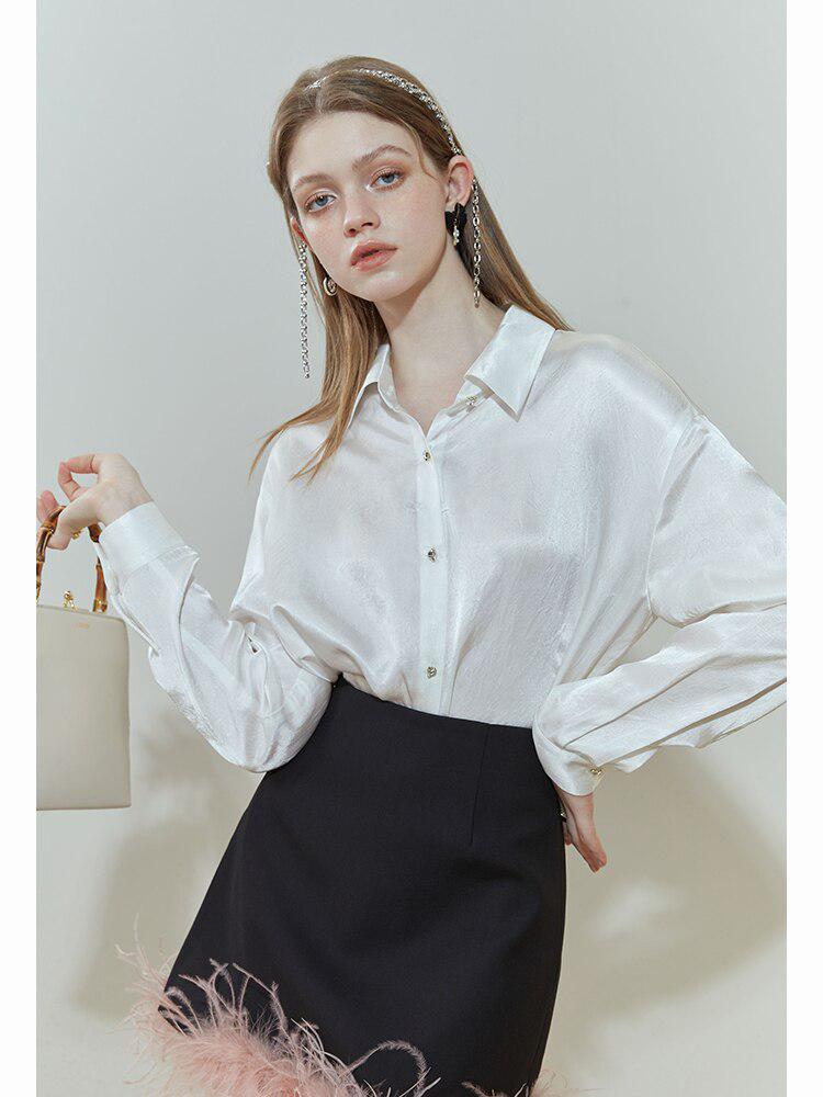 Pure Design Satin Shirt - KAYSMAR