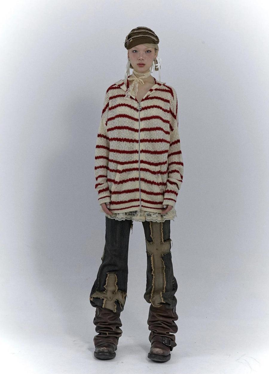 Rabbit Ears Hooded Cardigan Jacket - KAYSMAR