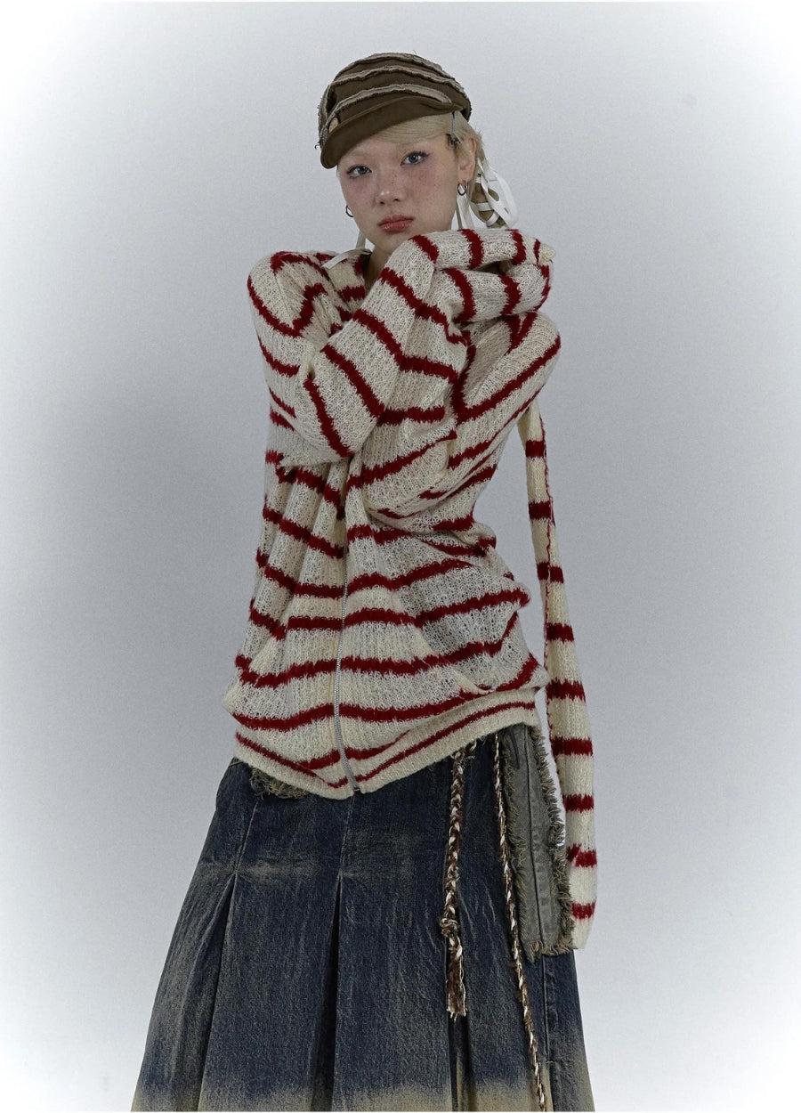 Rabbit Ears Hooded Cardigan Jacket - KAYSMAR