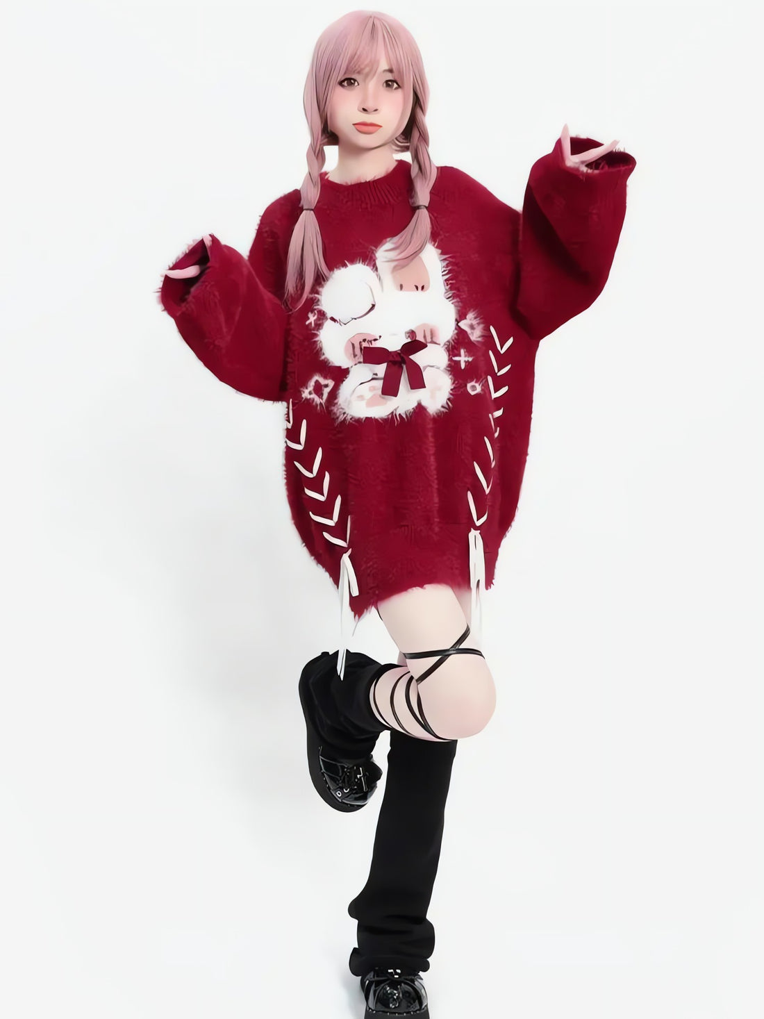 Rabbit Fluffy Xmas Sweater - KAYSMAR