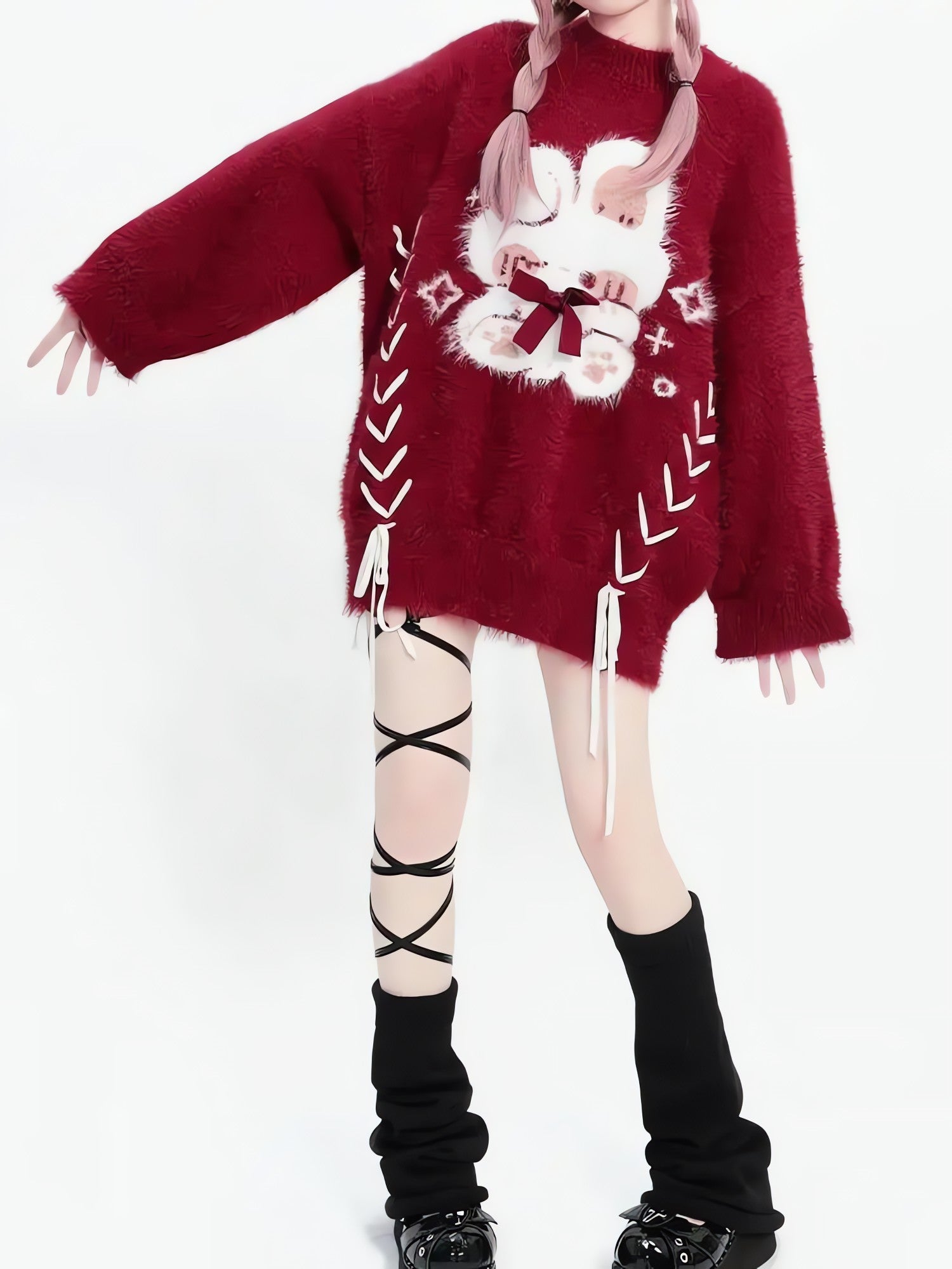 Rabbit Fluffy Xmas Sweater - KAYSMAR