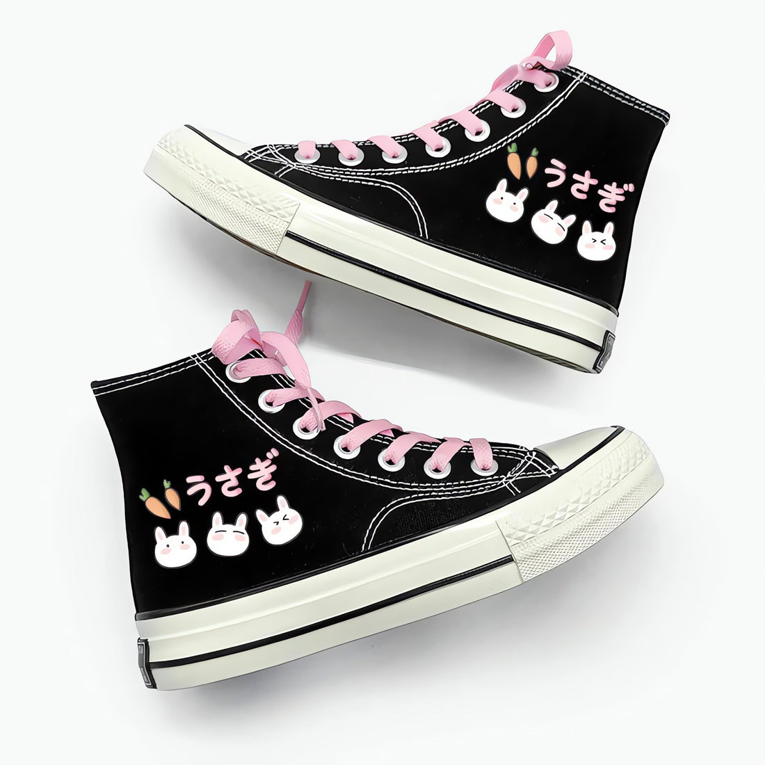 Rabbit & Carrot Lace Up Canvas Shoes - KAYSMAR
