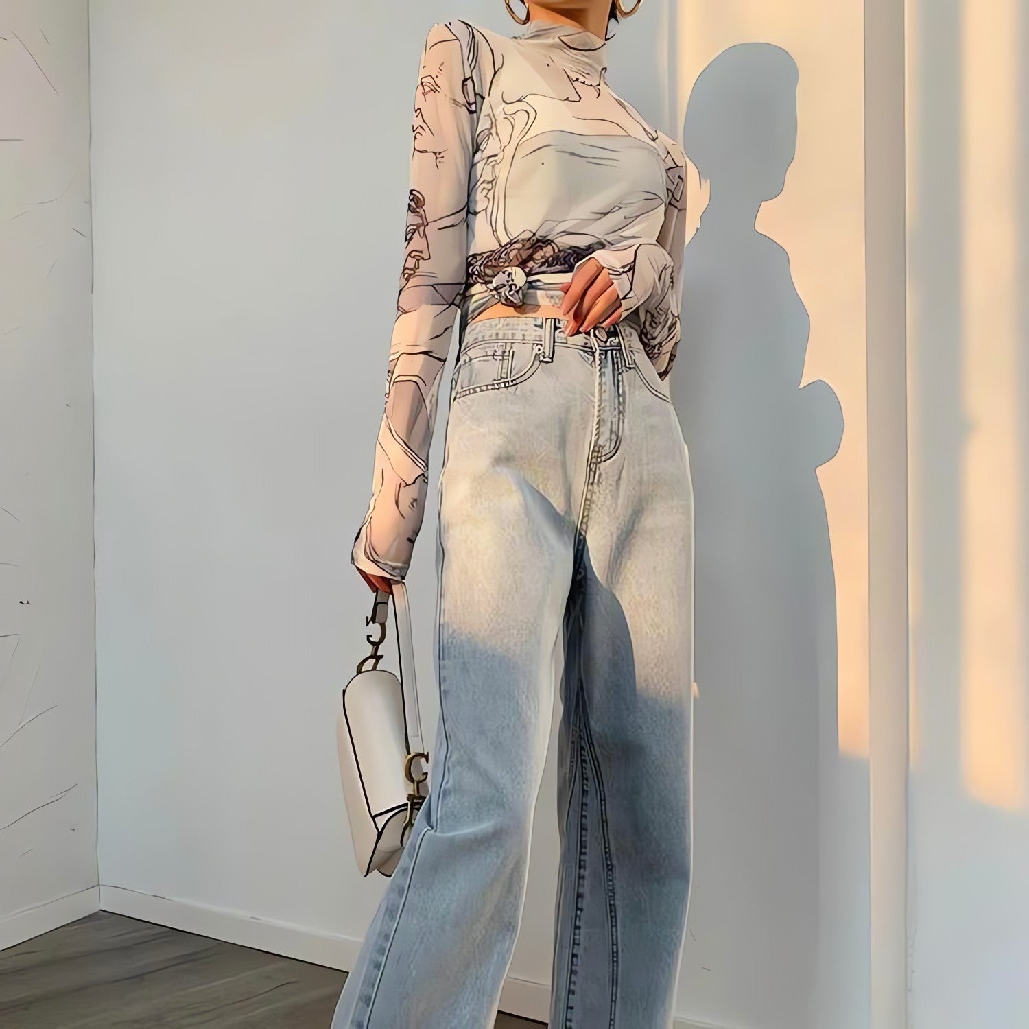 Renaissance Heads Mesh Top - KAYSMAR