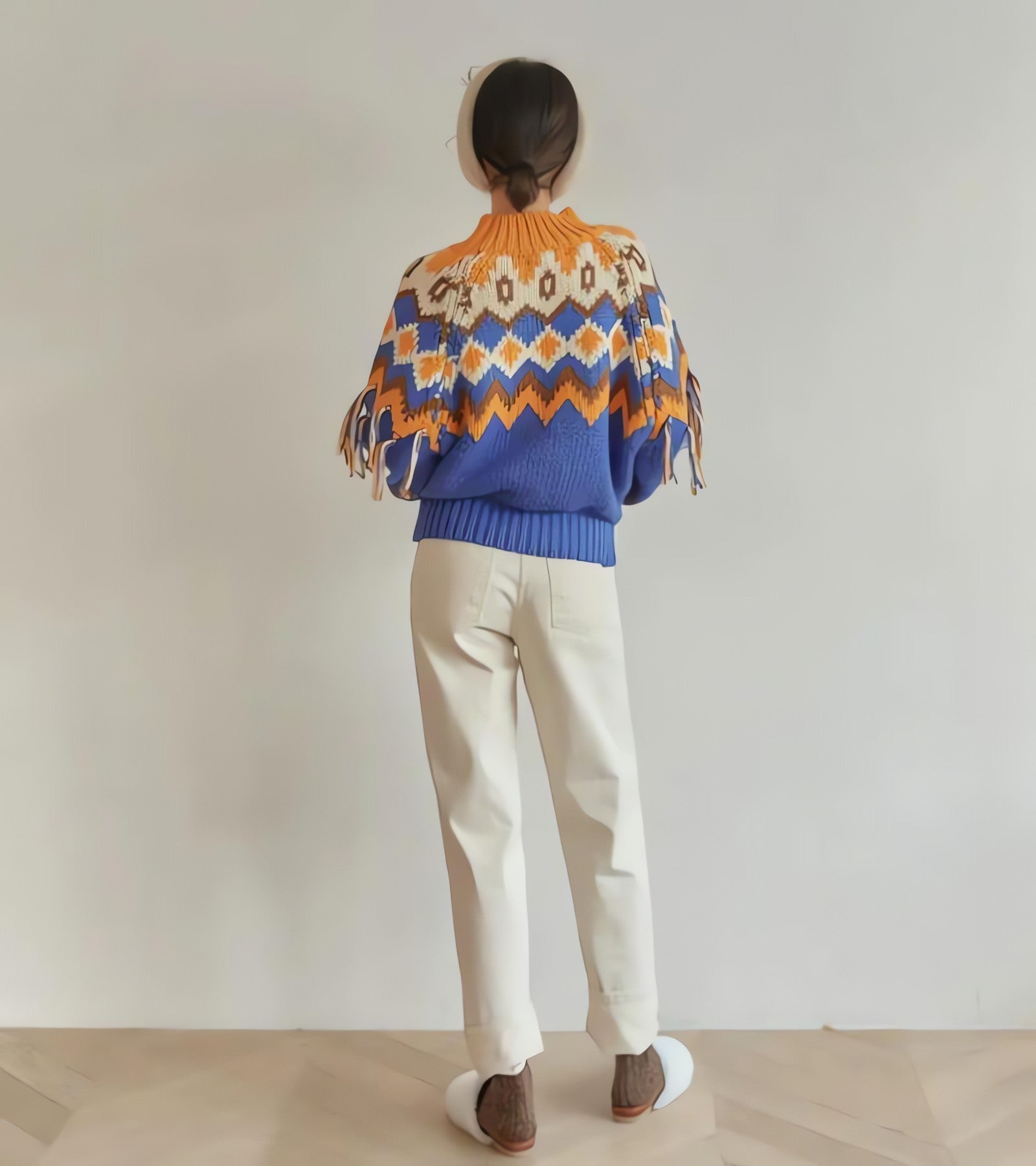 Retro Pattern Knitted Christmas Sweater - KAYSMAR