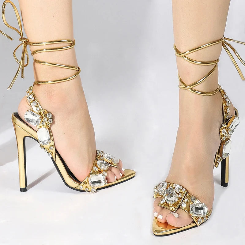 Rhinestone High Heels - KAYSMAR