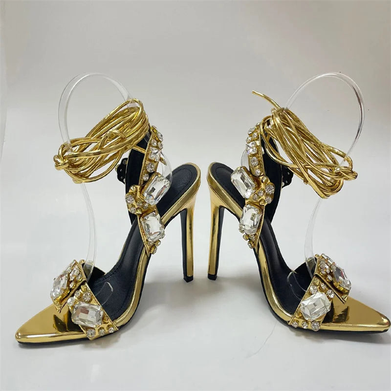 Rhinestone High Heels - KAYSMAR