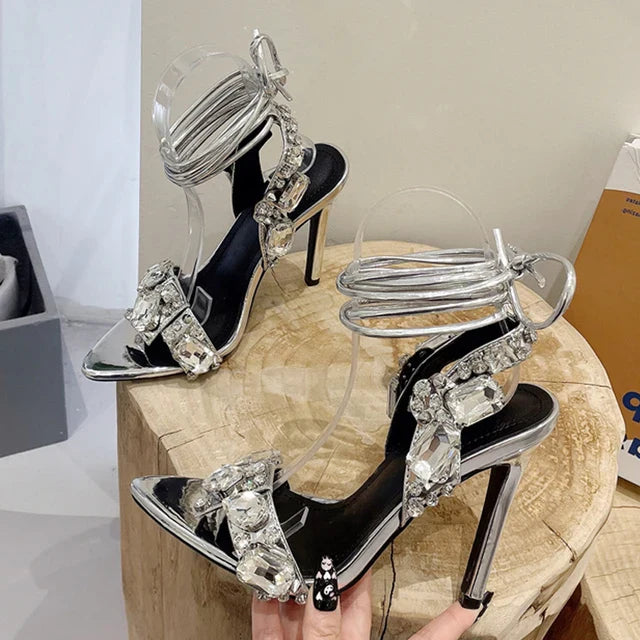 Rhinestone High Heels - KAYSMAR