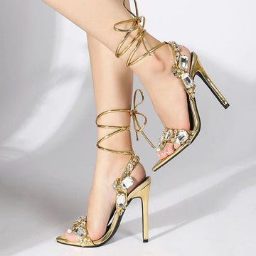 Rhinestone High Heels - KAYSMAR