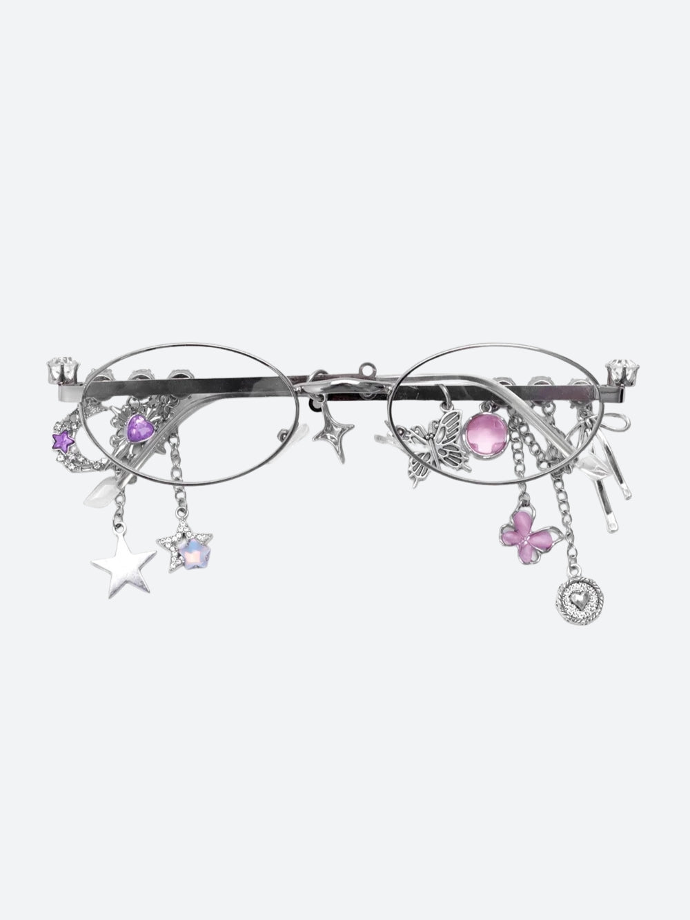 Rhinestone Oval Glasses - KAYSMAR