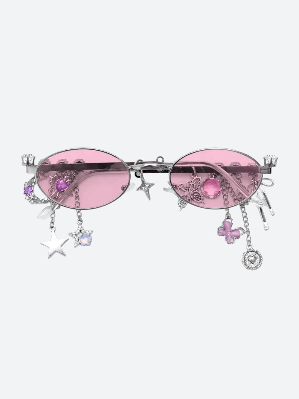 Rhinestone Oval Glasses - KAYSMAR
