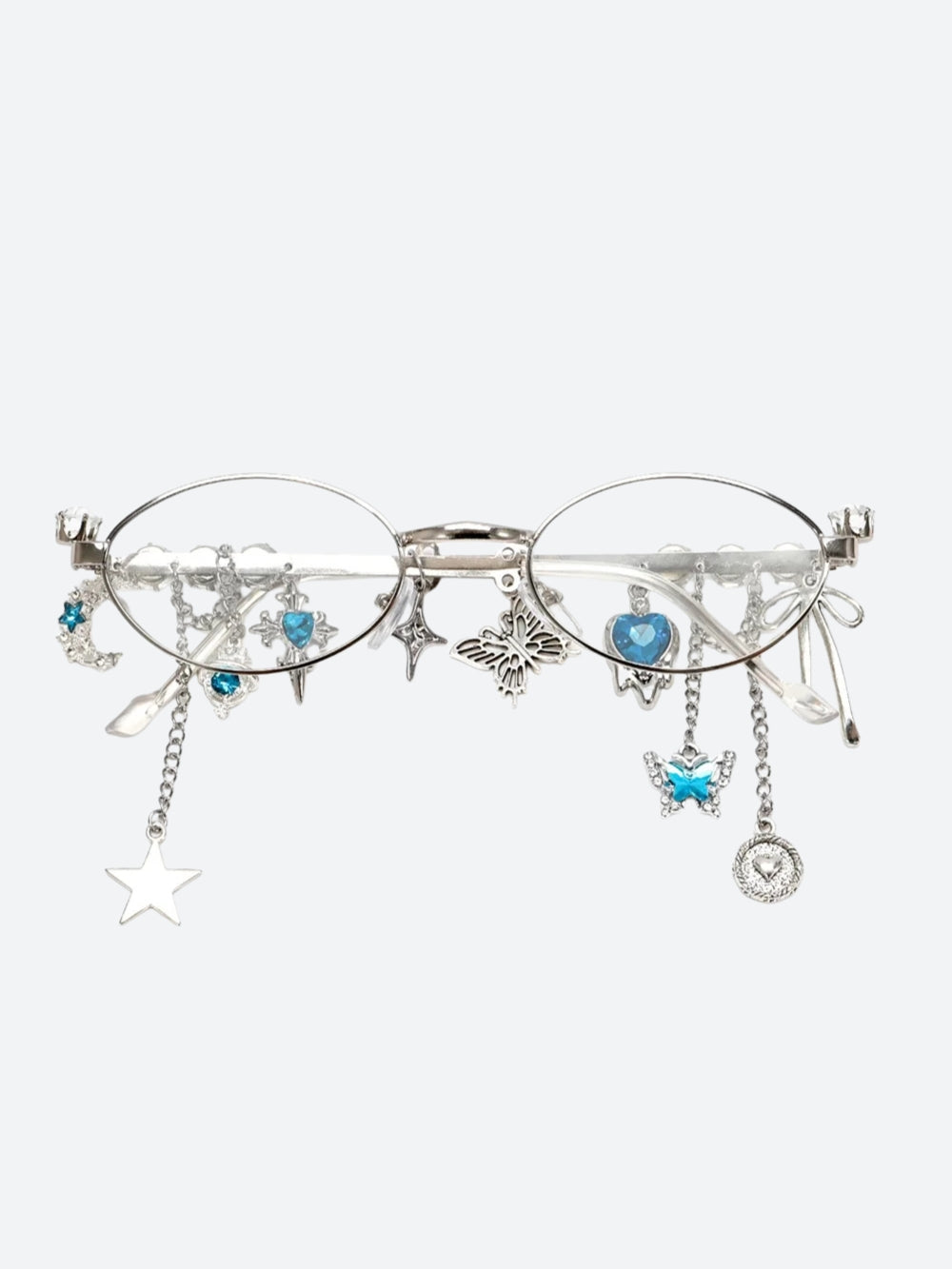 Rhinestone Oval Glasses - KAYSMAR