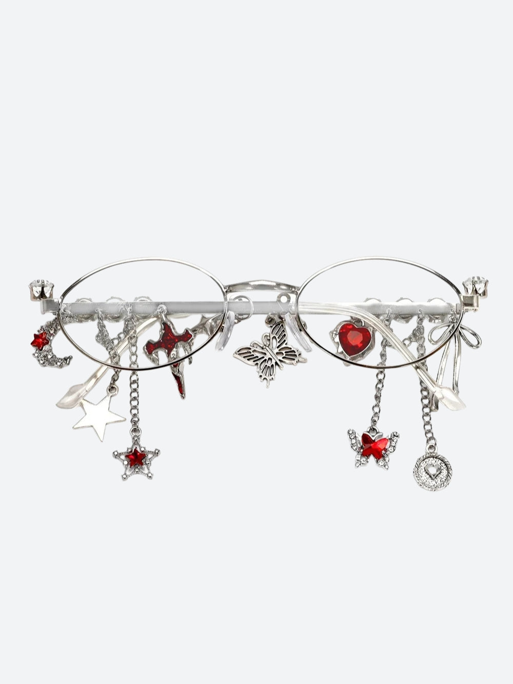 Rhinestone Oval Glasses - KAYSMAR