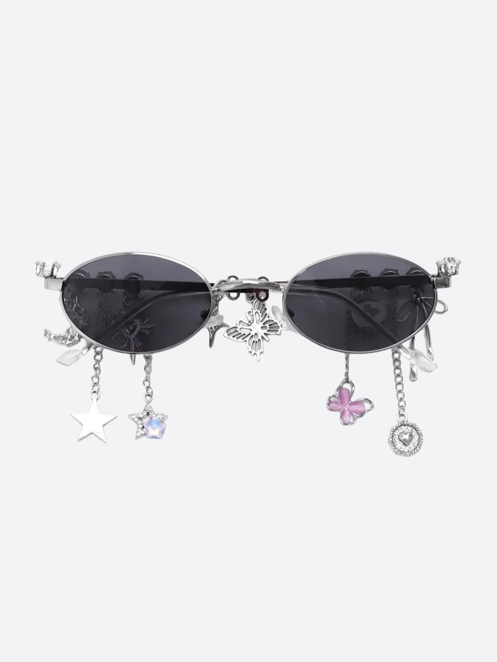 Rhinestone Oval Glasses - KAYSMAR