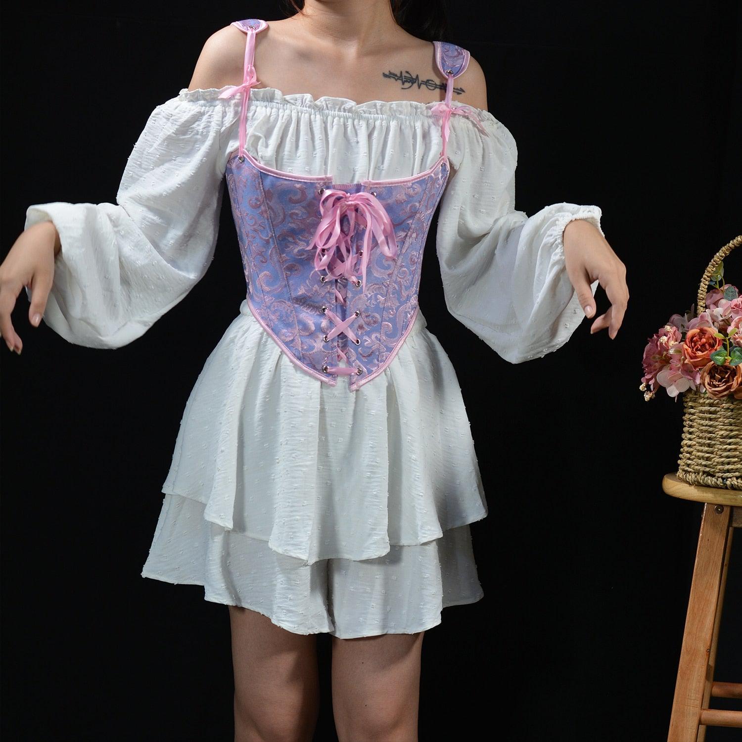 Ribbon Detailed Corset Top - KAYSMAR