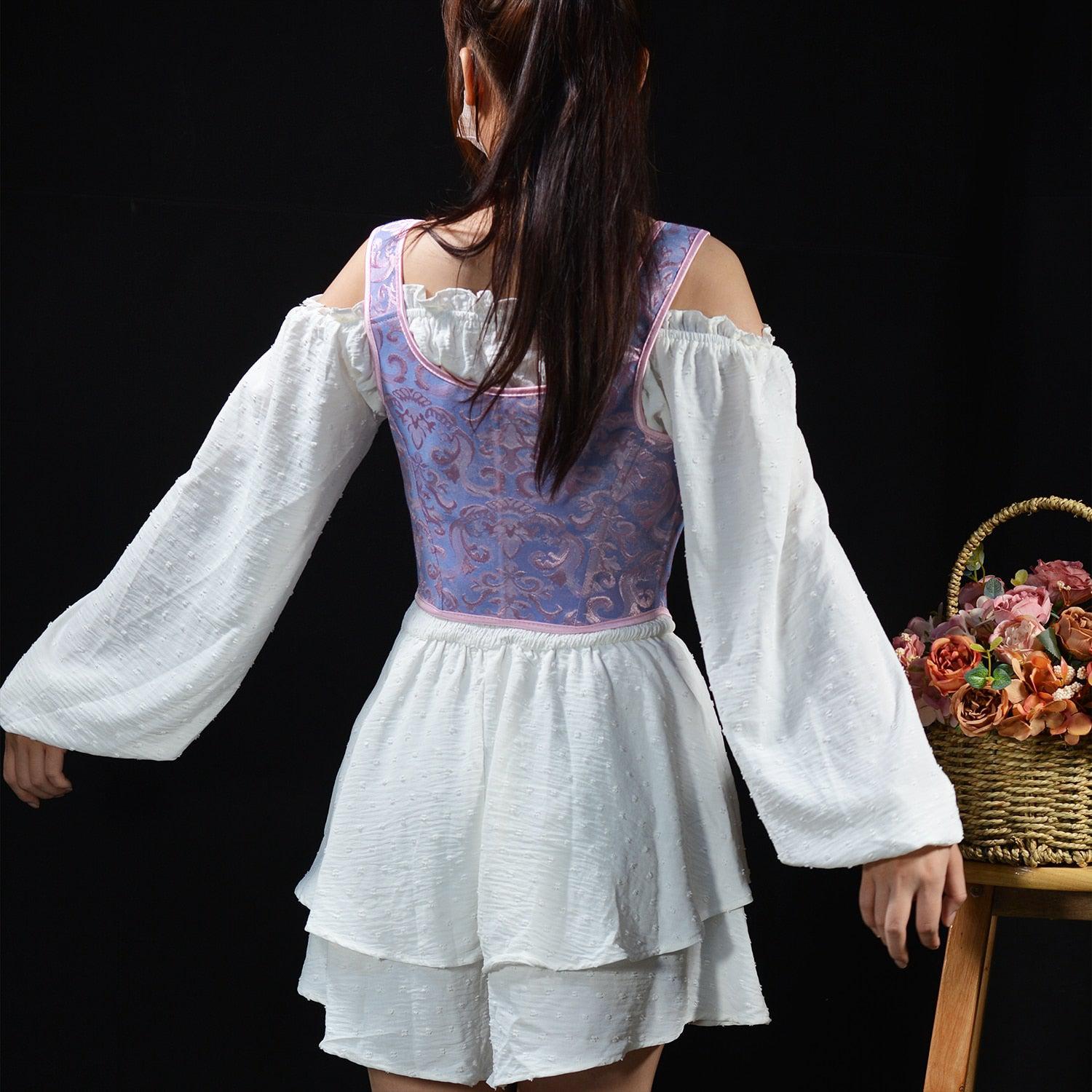 Ribbon Detailed Corset Top - KAYSMAR