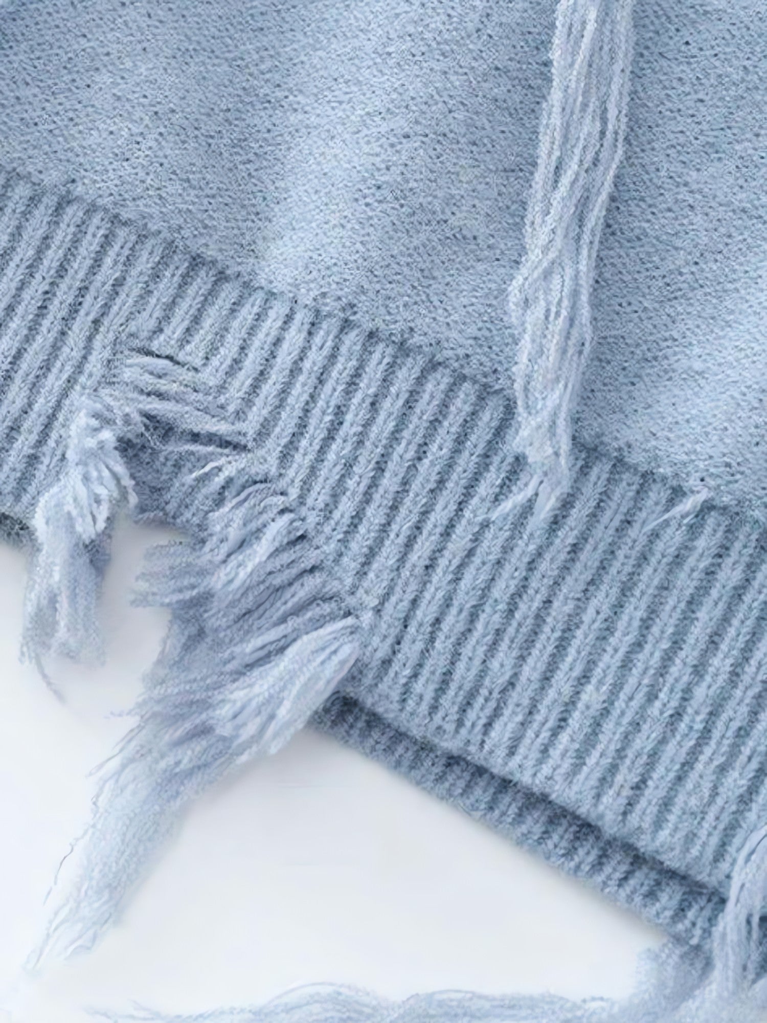 Ripped Tasseled Sweater Vest - KAYSMAR