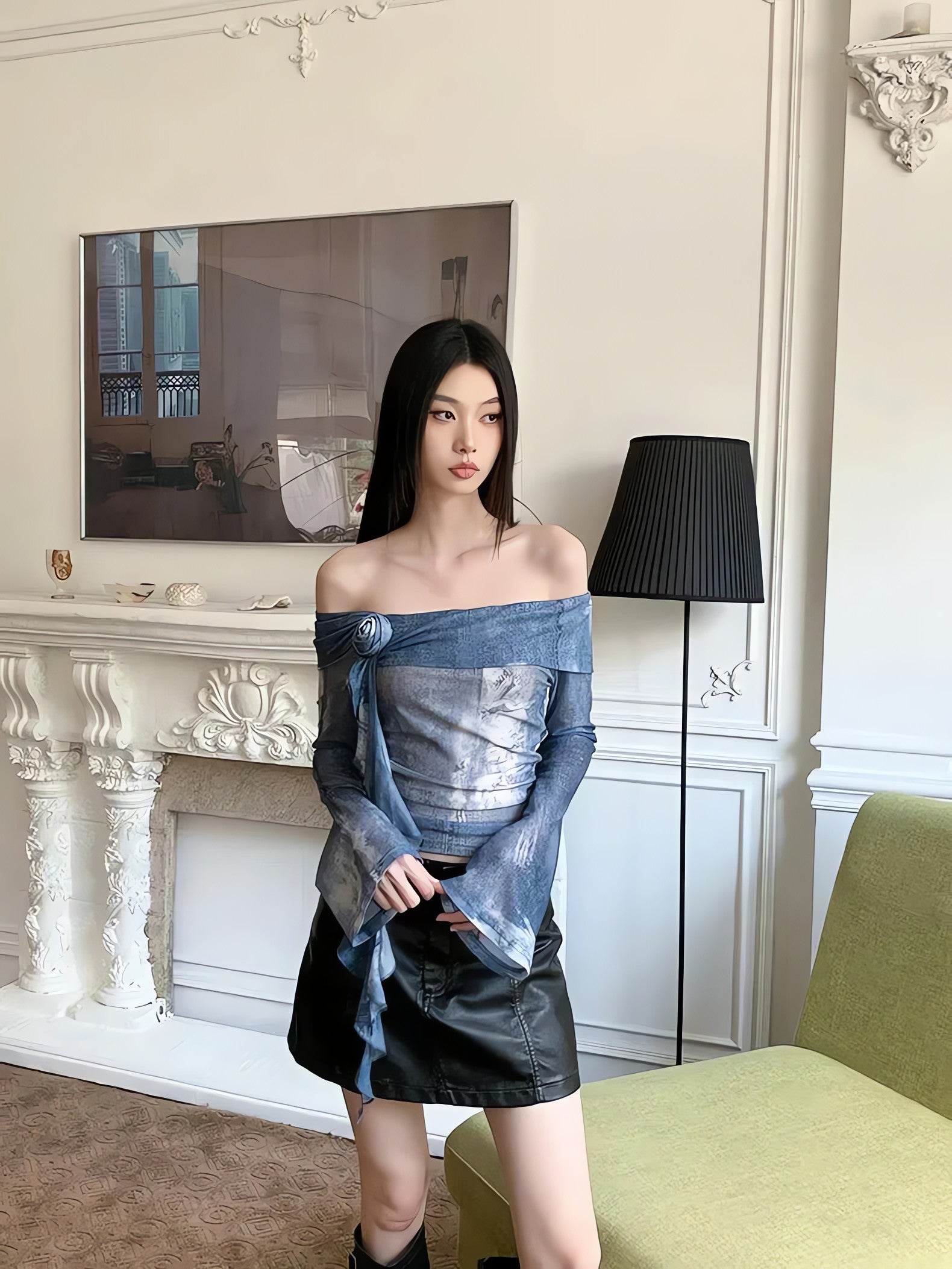 Rose Ruffled Off Shoulder Top - KAYSMAR