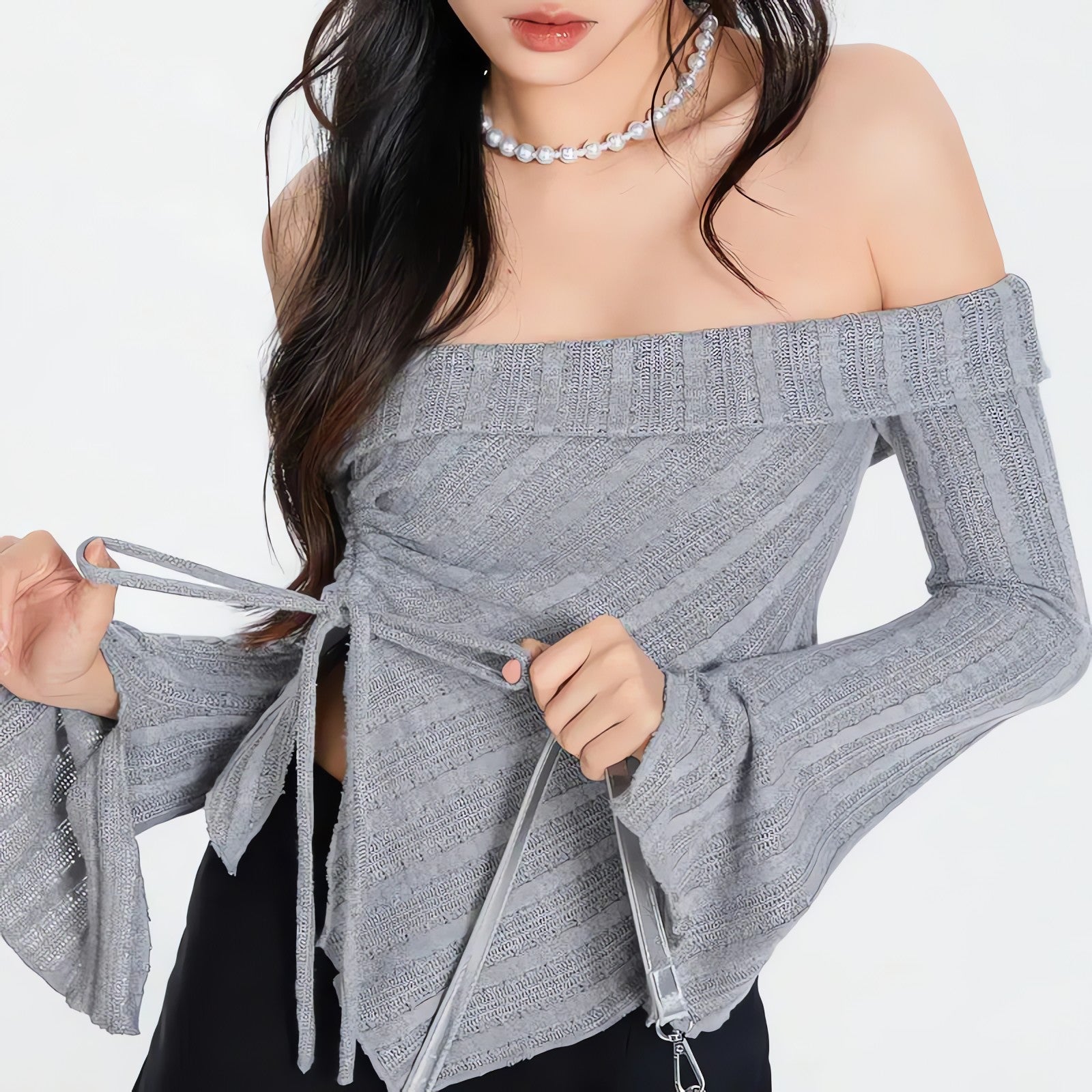 Ruched Off Shoulder Top - KAYSMAR