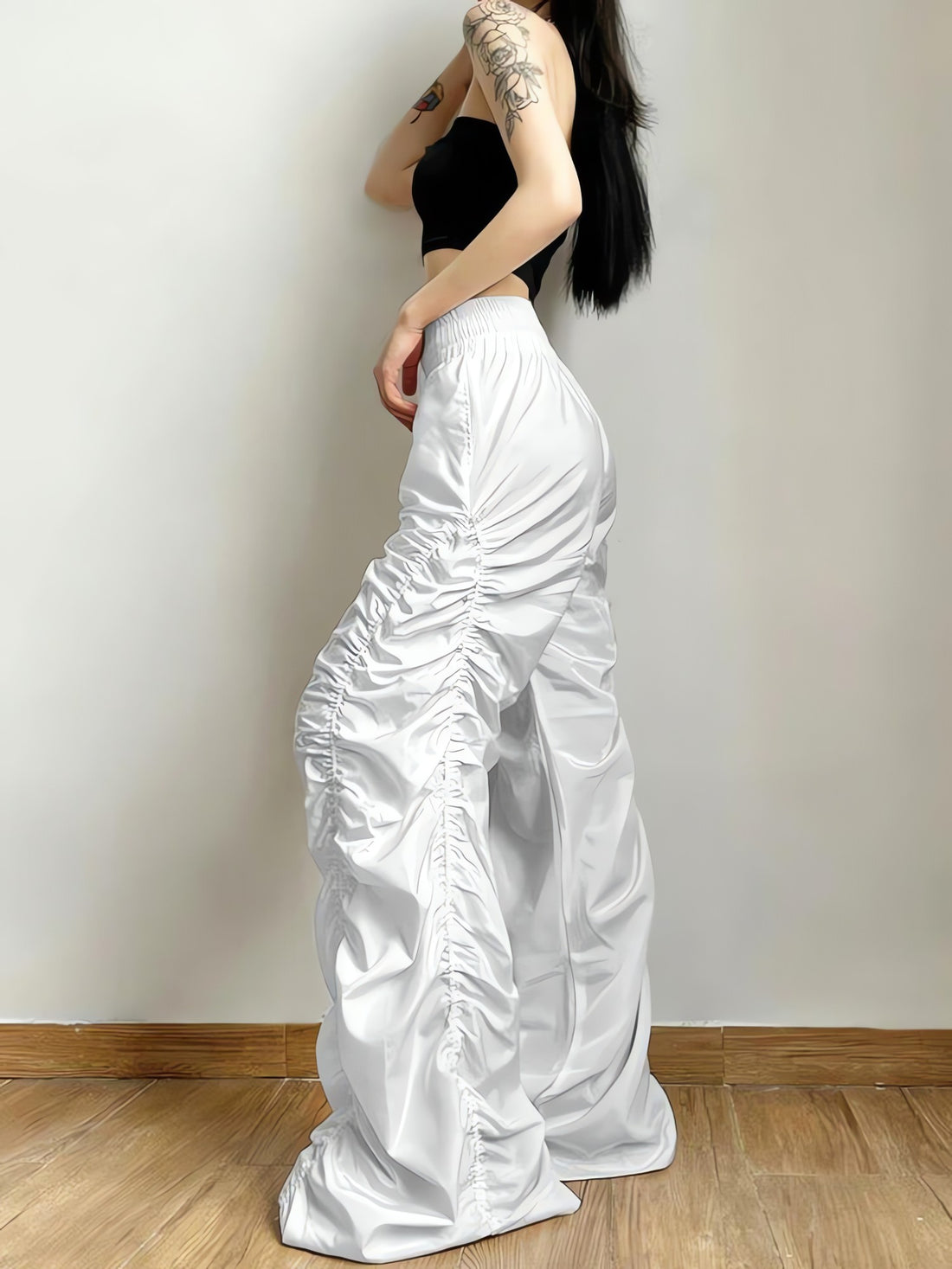 Ruched Parachute Pants - KAYSMAR