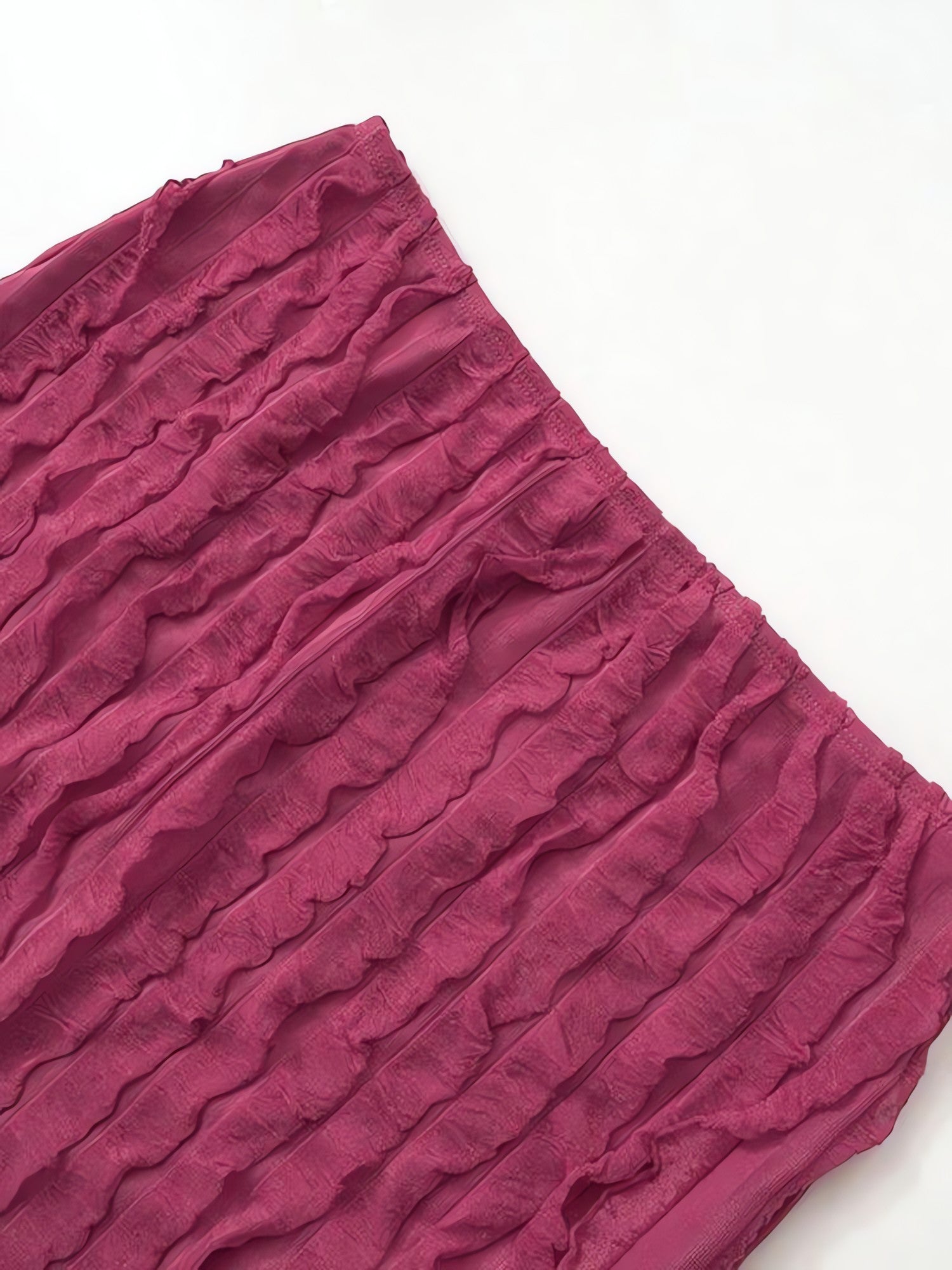 Ruffled One Shoulder Top & Mini Skirt Two Piece Set - KAYSMAR