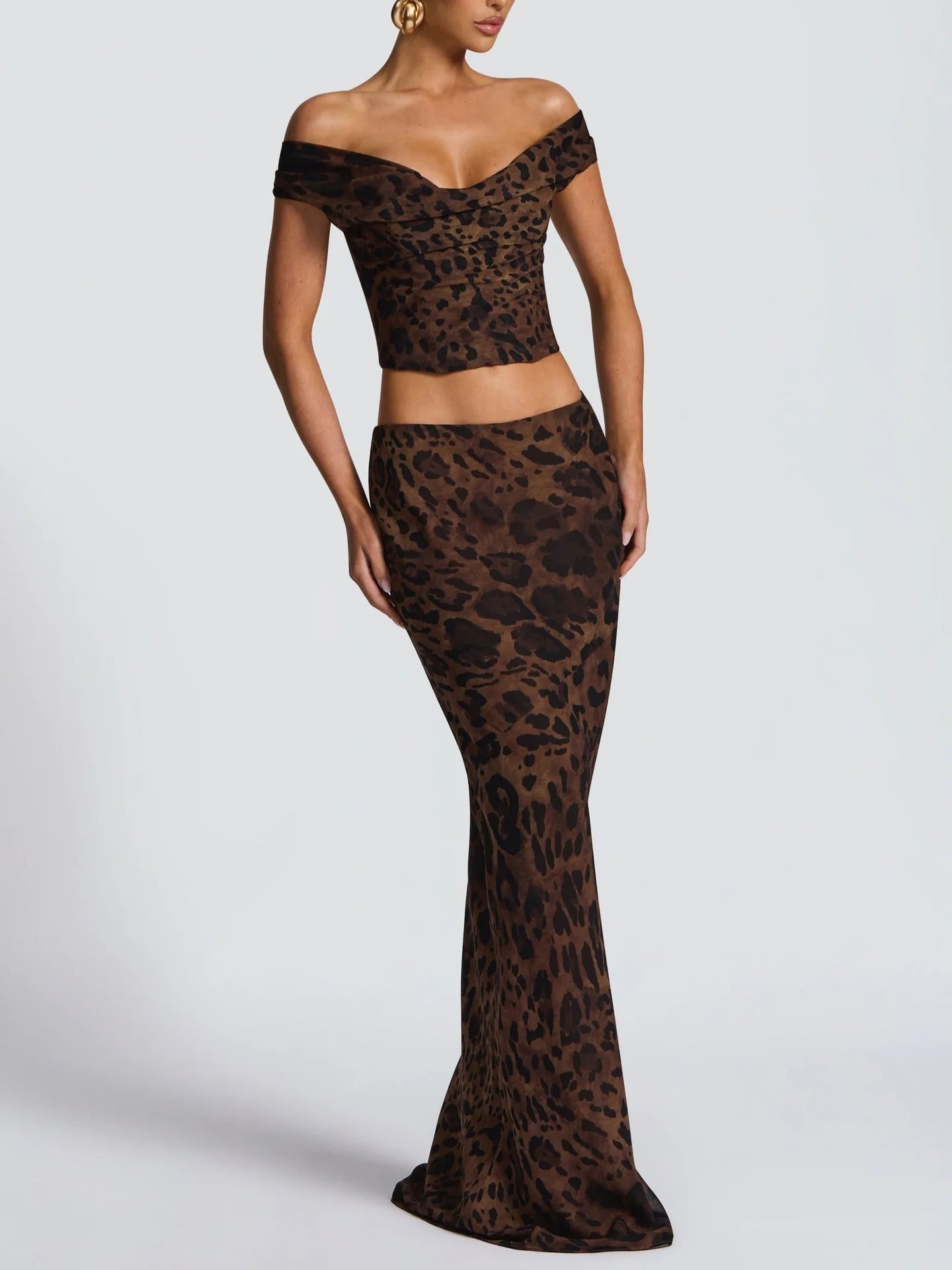 The Leopard Two-Piece Maxi Set