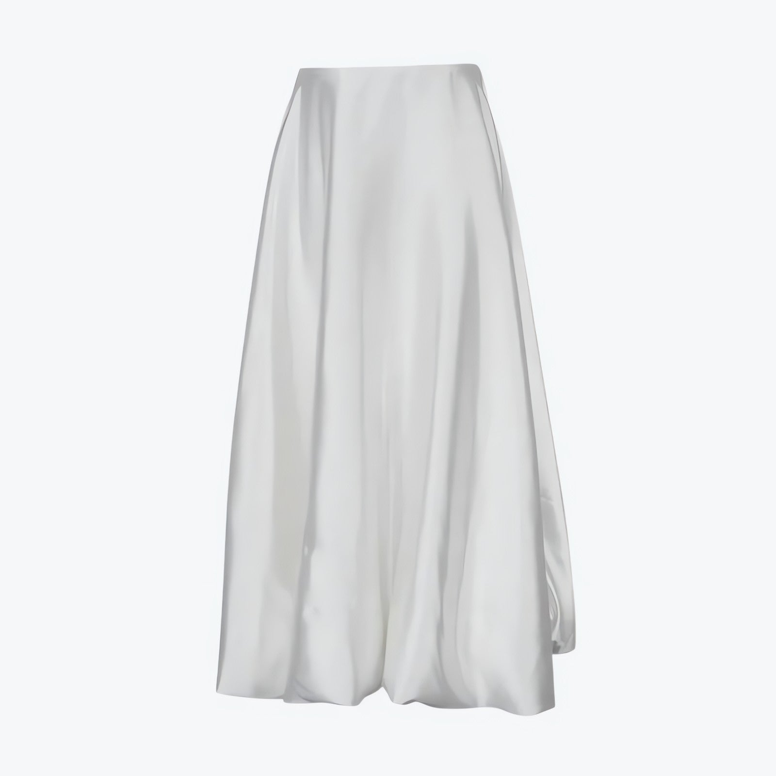 Satin Bubble Midi Skirt - KAYSMAR