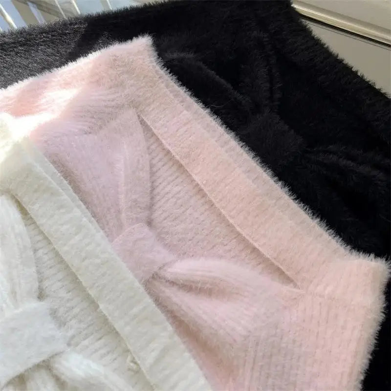 Elegant Knit Crop Sweater