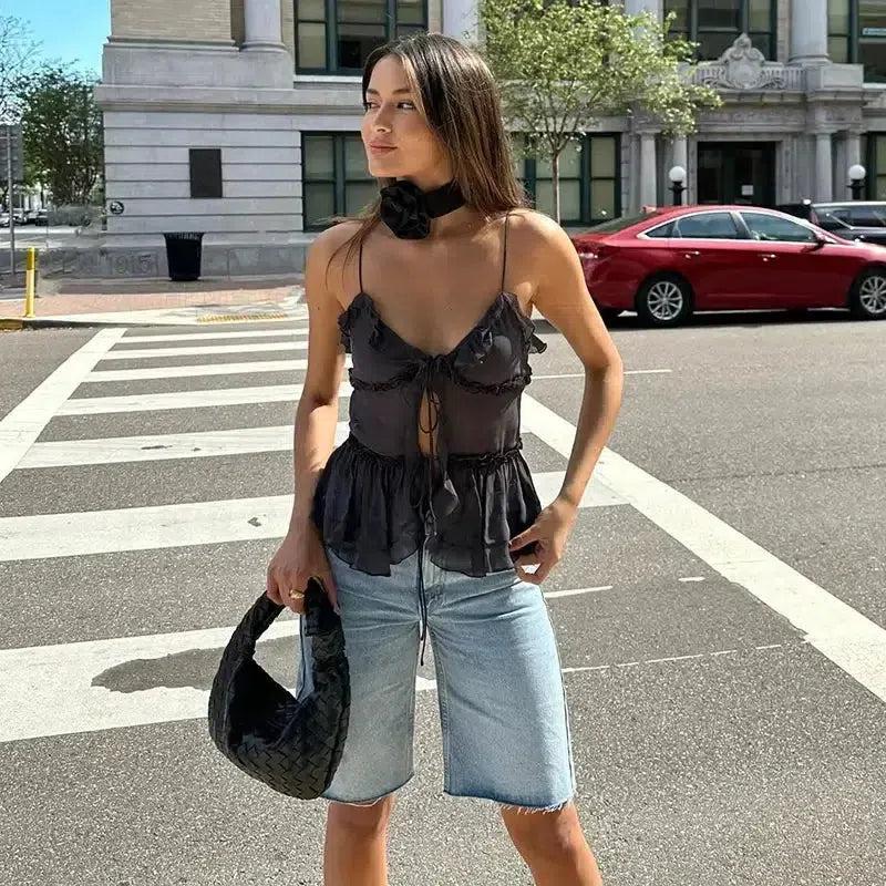 Sheer Open Front Top - KAYSMAR
