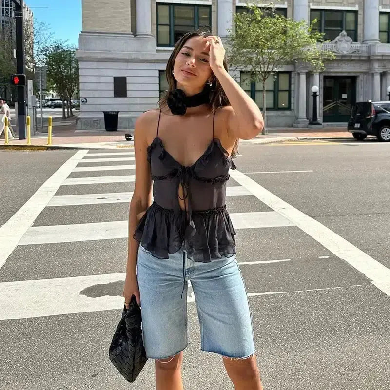 Sheer Open Front Top - KAYSMAR