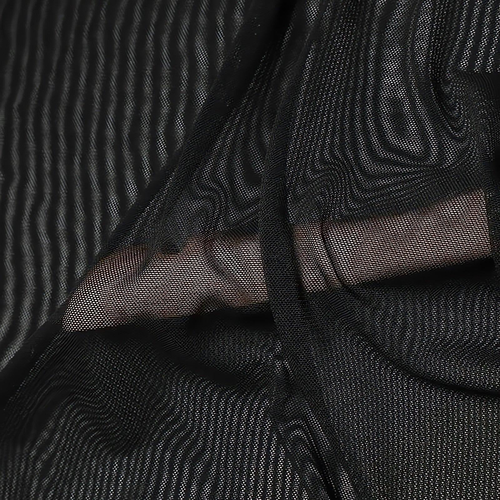 Sheer Mesh Turtle Neck Top - KAYSMAR