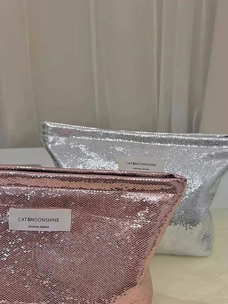 Shiny Metallic Makeup Bag - KAYSMAR