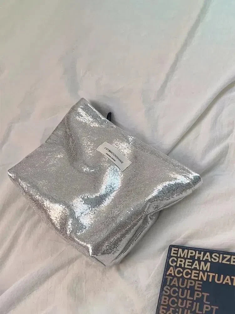 Shiny Metallic Makeup Bag - KAYSMAR