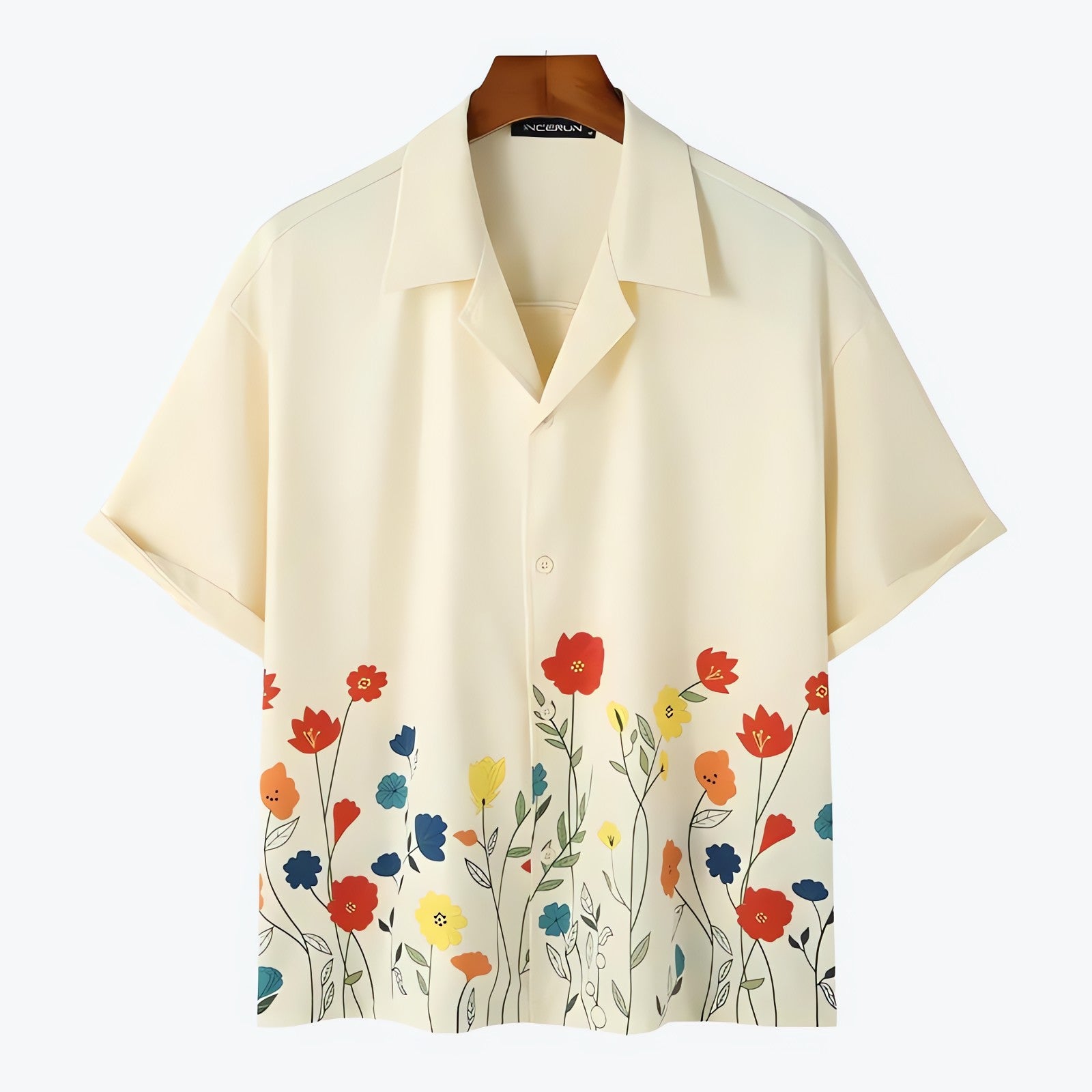 Short Sleeve Flowers Shirt - KAYSMAR