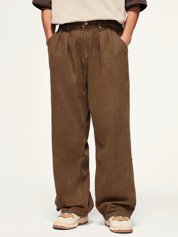 Skater Wide Leg Denim Jeans - KAYSMAR