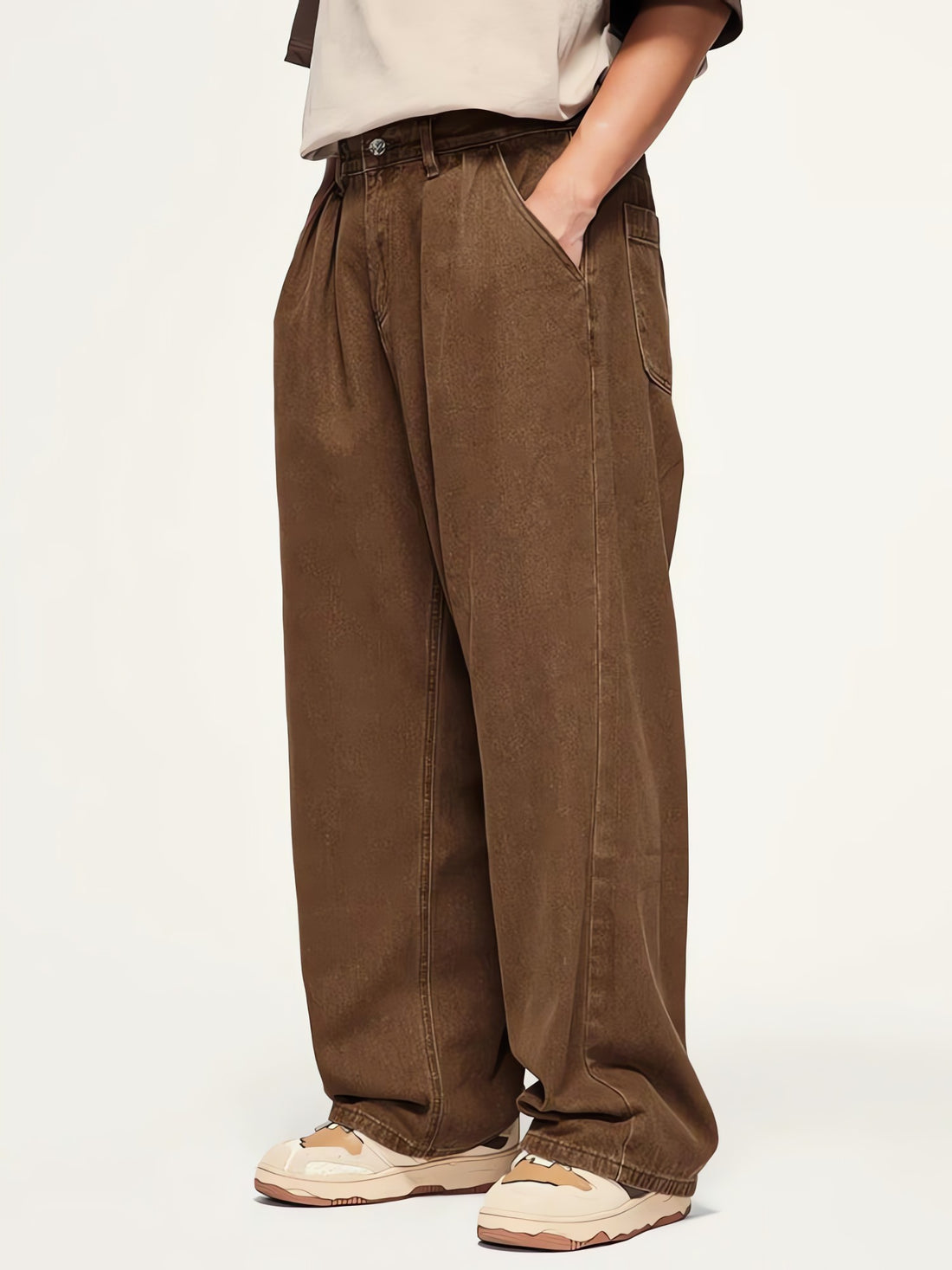 Skater Wide Leg Denim Jeans - KAYSMAR